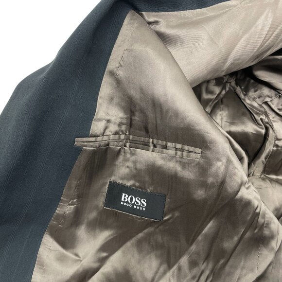 Hugo Boss Celsius Omega Double Breasted Wool Blazer Sport Coat Jacket Men's 46R - Picture 4 of 11